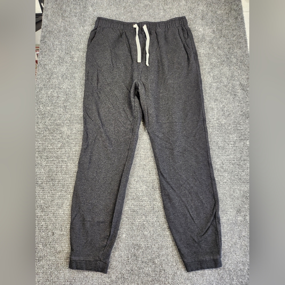 Free Fly Jogger Pants Men Large Charcoal Bamboo Sweat Elastic Waist Pockets L